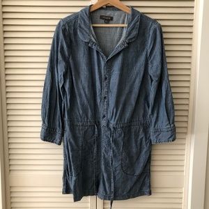 Anthropologie Level 99 Chambray Romper